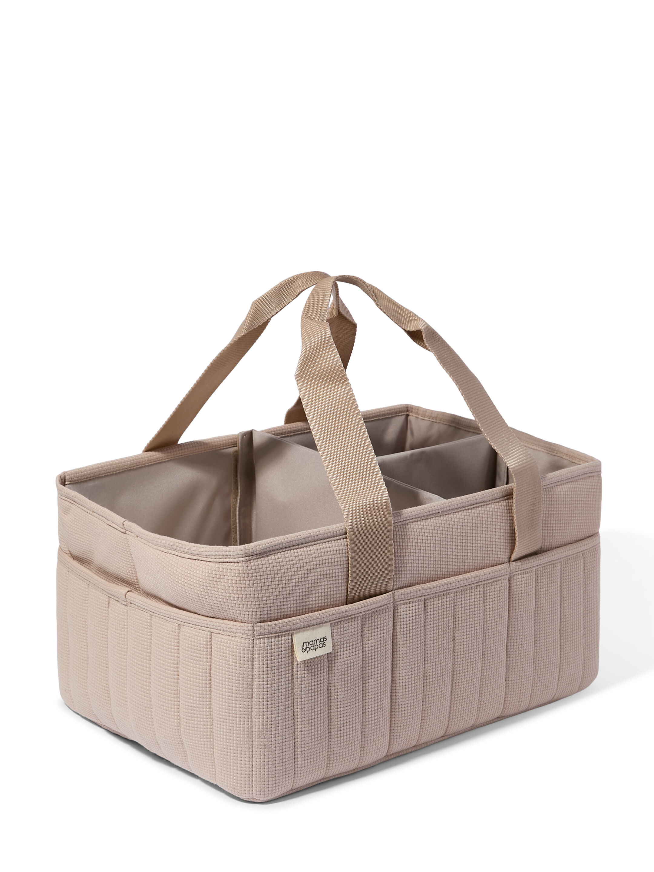 Nappy Caddy 5 Piece Bundle with 3 piece Organic Sleepsuit - Cashmere Waffle image number 4